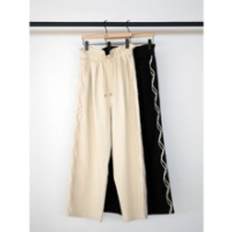 【YENN】 CODE EMBRO PANTS　納期：2026年2月上旬～3月上旬