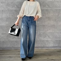 【Anna Kerry】10OZ INDIGO WIDE DENIM