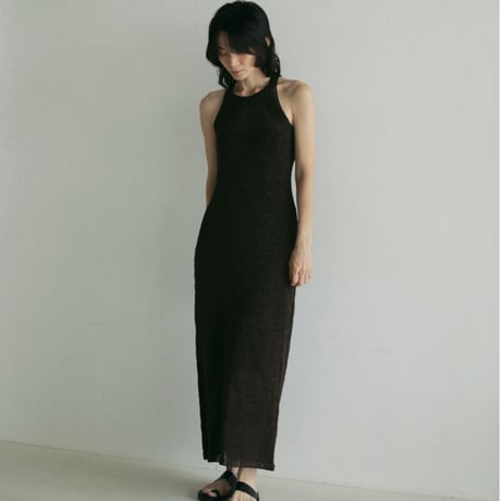 【anuke】Strawyarn Knit Onepiece　※納期4月下旬〜5月下旬