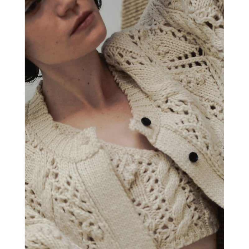 anuke】Cable Knit Bustier | selectshop kusukusu