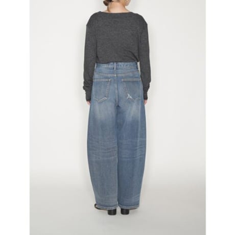【YENN】 CURVED SEAM DENIM PT