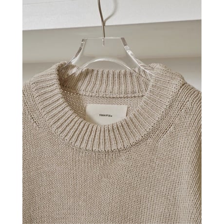 【TODAYFUL】Roundhem Linen Knit　※納期1月下旬〜2月下旬