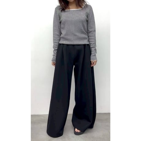 【CLOCHE】2WAYボーダーTOPS