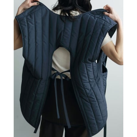 【anuke】Backopen Stripe Vest※10月中～11月中
