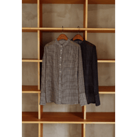 【Hella】Sheer Check Slim Shirt　※納期8月中旬～9月中旬