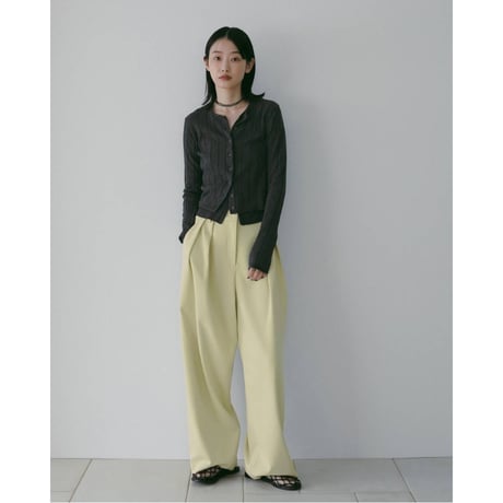 【anuke】Doubletuck Wide Pants