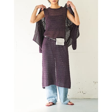 【YENN】OPENWORK KNIT CD