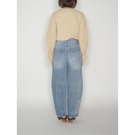 【YENN】CURVED SEAM DENIM PT　※予約
