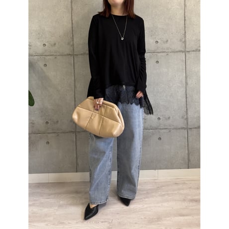 【ROSIEE】大人可愛い裾レースTOPS