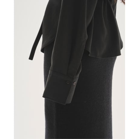 【TODAYFUL】Peachskin Turtle Blouse　※納期10月中～11月中