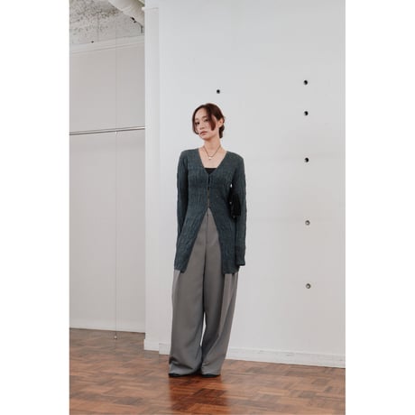 【Hella】double tuck wide pants　※納期2月中旬〜3月中旬