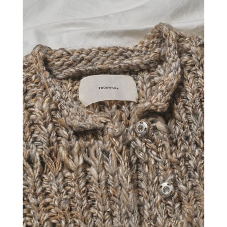 【TODAYFUL】Mix Handknit Vest　※納期10月中～11月中