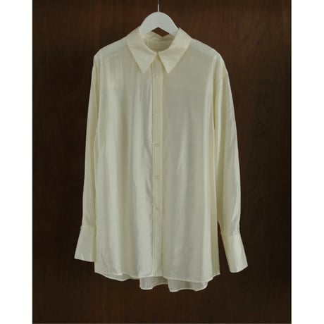 【ànuke】Sheer Satin Shirts
