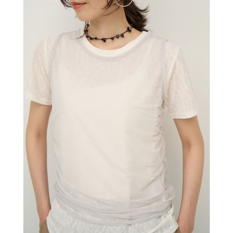 【CHIGNON】ﾚｲﾔｰﾄﾞｼｱｰTOPS