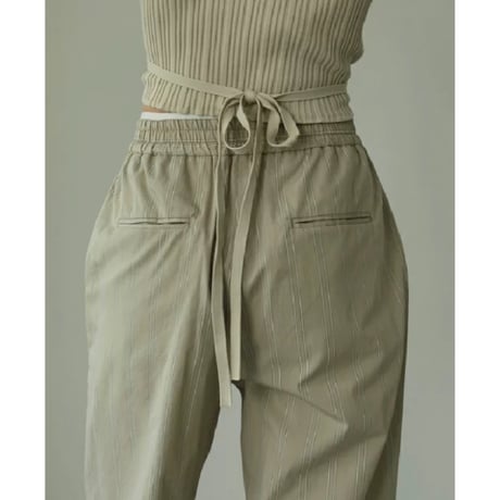 【ànuke】Stripe Rough Pants