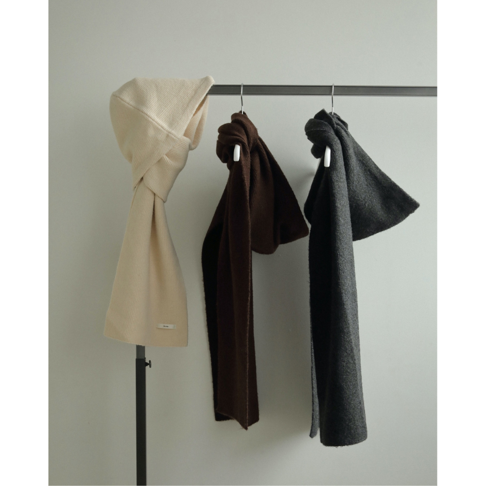 ànuke】Hoodie Knit Stole ※10月中旬~11月上旬頃 発送予定 | s