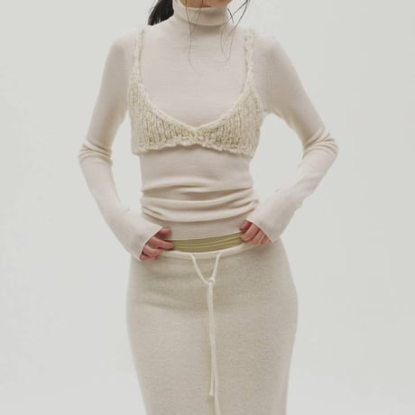 【TODAYFUL】Hand Knit Bustier　※納期10上旬～11月上旬