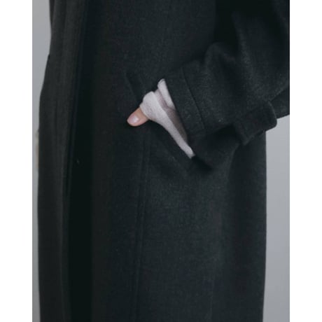 【anuke】Soutiencollar Over Coat　※納期11月中旬～12月中旬