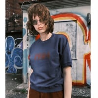 【LE MELANGE】ナンバリングロゴショートスリーブスウェット