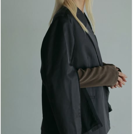 【anuke】Satin Slit Jacket　※納期2月下旬〜3月下旬