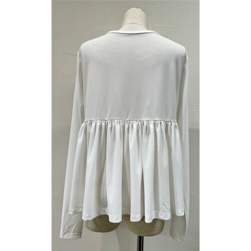 CYAN TOKYO】バックギャザーPUジョーゼットTOPS | selectshop ku