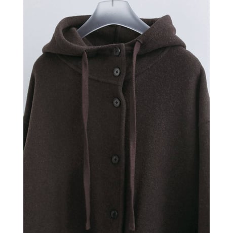 【anuke】Wool Hoodie Coat