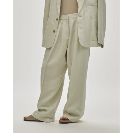 【TODAYFUL】Tuck Linen Trousers  ※納期3/上～4/上