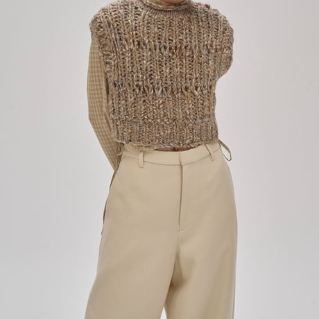 【TODAYFUL】Mix Handknit Vest　※納期10月中～11月中