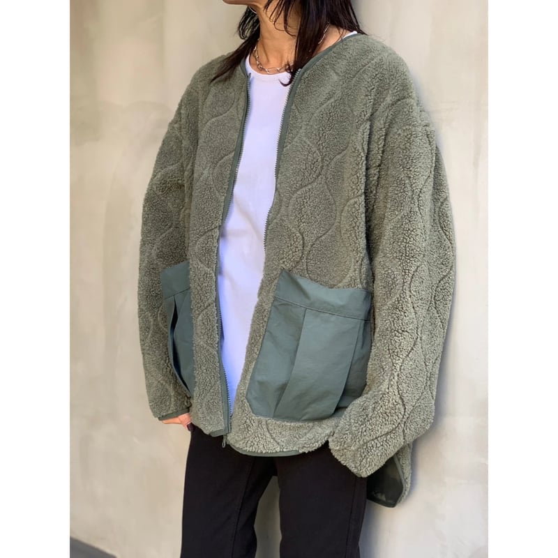 flamingo farm】ノーカラーボアブルゾン 150265 | selectshop