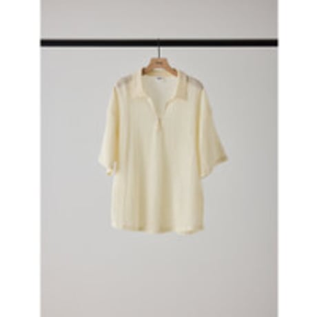 【YENN】KEY NECK BLOUSE