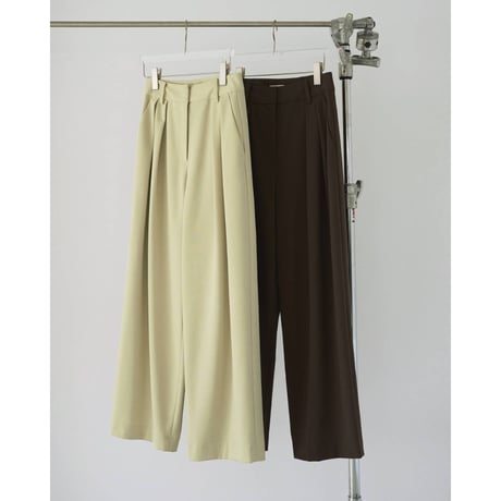 【anuke】Doubletuck Wide Pants