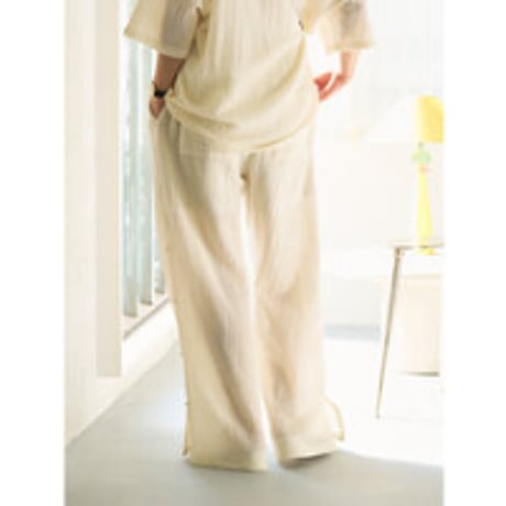 【YENN】SIDE EYELET PANTS