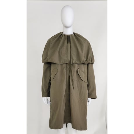 【Boutique Ordinary】Gathered Cape Field Coat