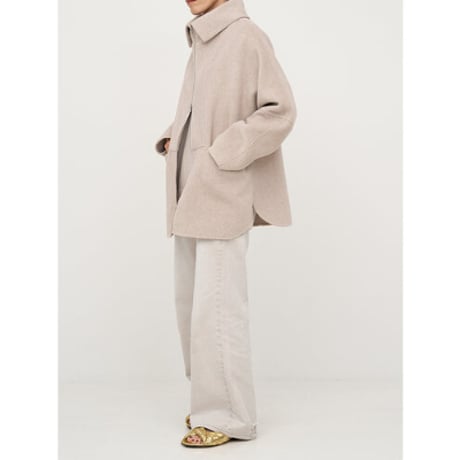 【YENN】ZIP COLLAR MID COAT