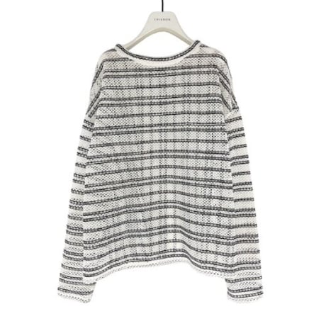 【CHIGNON】2WAYｼｱｰﾎﾞｰﾀﾞｰTOPS　納期：11月中旬～12月中旬