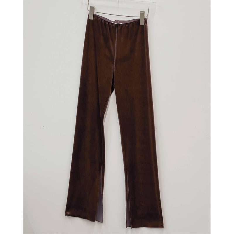 TODAYFUL】Velour Slit Leggings ※納期8月下旬～9月下旬 | s