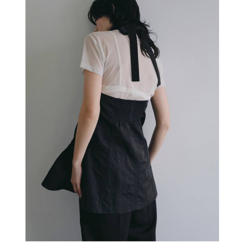 anuke】Ribbon Peplum Tops | selectshop kusukusu