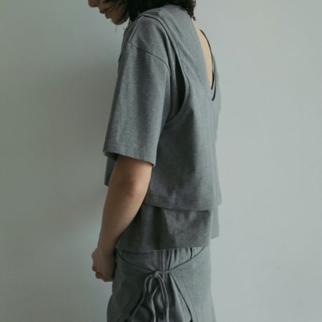 【anuke】Layered Cut T-shirts  ＊