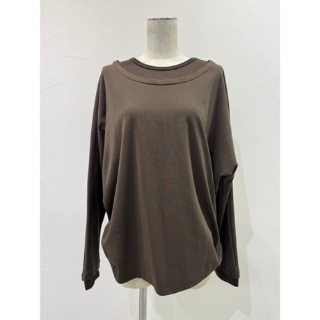 【CYAN TOKYO】レイヤーネックドルマンTOPS