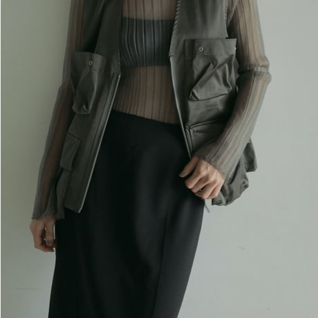 【anuke】Cutoff Pencil Skirt　※納期4月上旬〜5月上旬