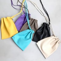 再販【blancle】S.LEATHER ZIP DRAWSTRING 【Ssize】bc1171