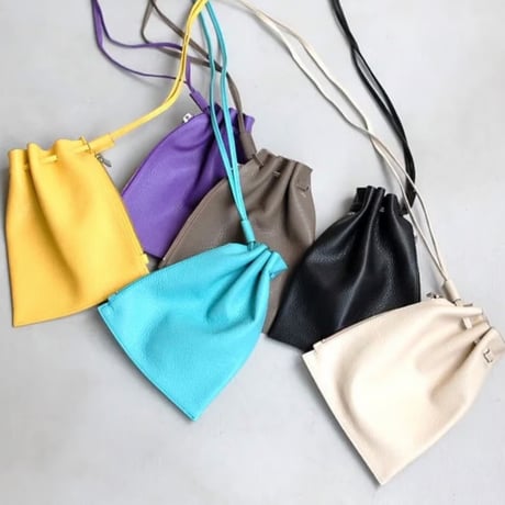 再販【blancle】S.LEATHER ZIP DRAWSTRING 【Ssize】bc1171