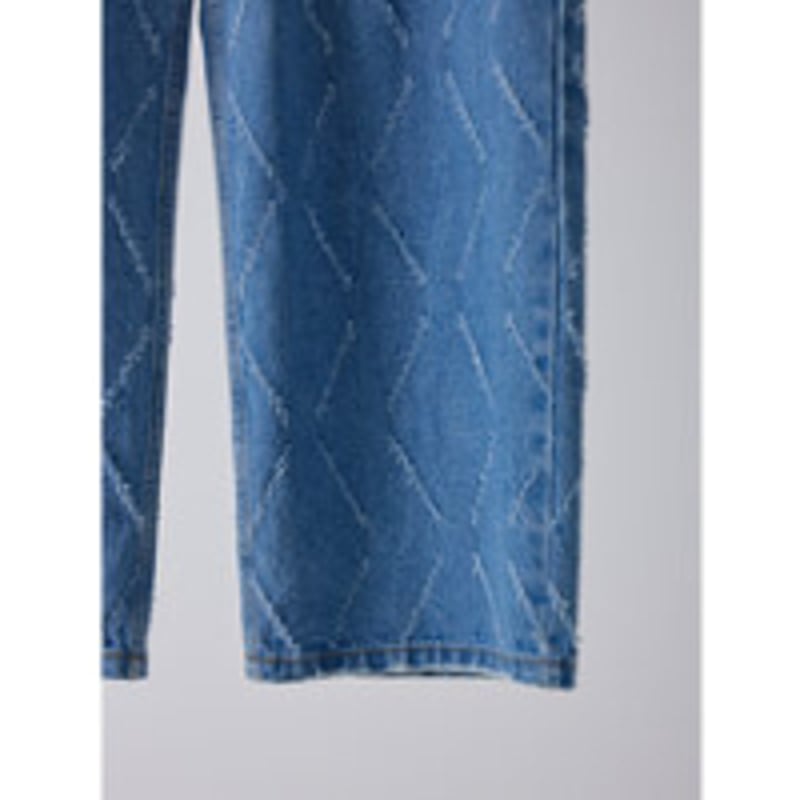 YENN】 LASER CUT WIDE DENIM | selectshop kusukusu