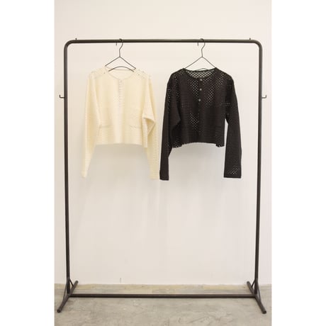 【Le Melange】ラッセル編クルーネックカーデ