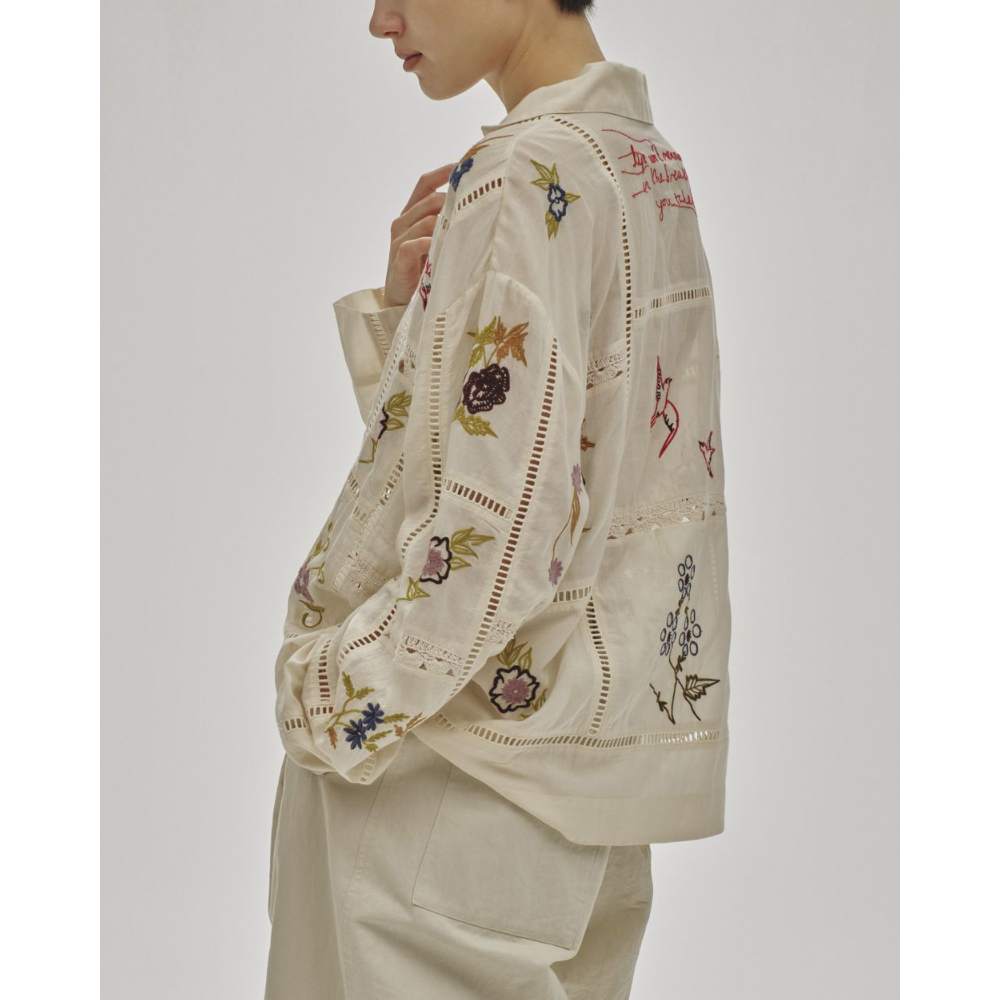 完売色 todayful Embroidery Patchwork Shirts TODAYFUL】Embroidery Patchwork Shirts | selects