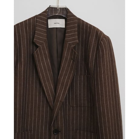 【TODAYFUL】Boyfriend Stripe Linen Jacket　※納期3月上旬〜4月上旬