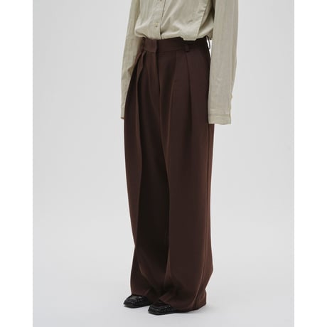 【TODAYFUL】Tuck Wide Trousers　※納期 3月中旬〜4月中旬