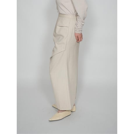 【YENN】UNEVEN DRAPED SKIRT