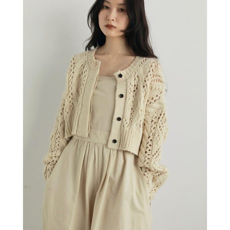 【anuke】Cable Knit Cardigan   ＊