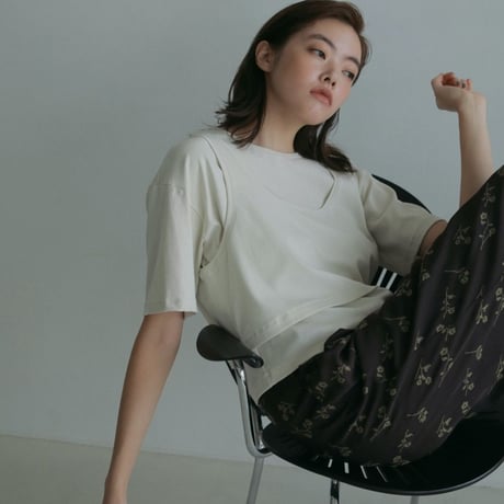 【anuke】Layered Cut T-shirts  ＊